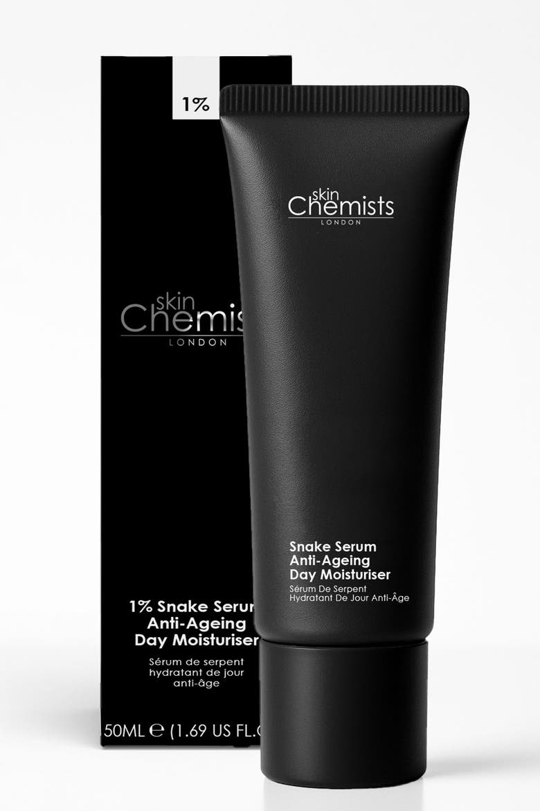 Snake Serum Anti-Aging Day Moisturizer 50ml for Loss of Firmness, Fine Lines & Wrinkles, Alternate, color, White