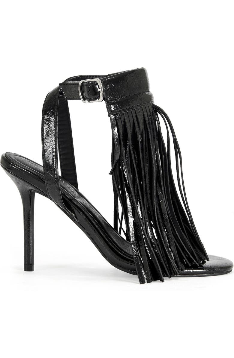 AZALEA WANG Antique Stiletto Sandal, Main, color, Black