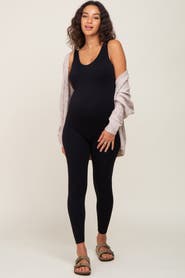PinkBlush V-Neck Seamless Ribbed Fitted Jumpsuit