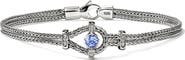 John Hardy Icon Sterling Silver Tanzanite & Diamond Bracelet