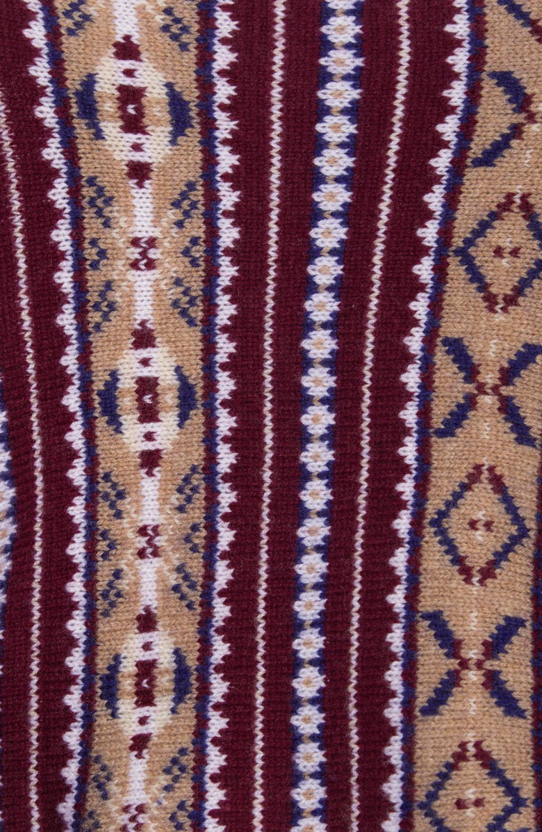 rag & bone Fair Isle Merino Wool Scarf, Alternate, color, 