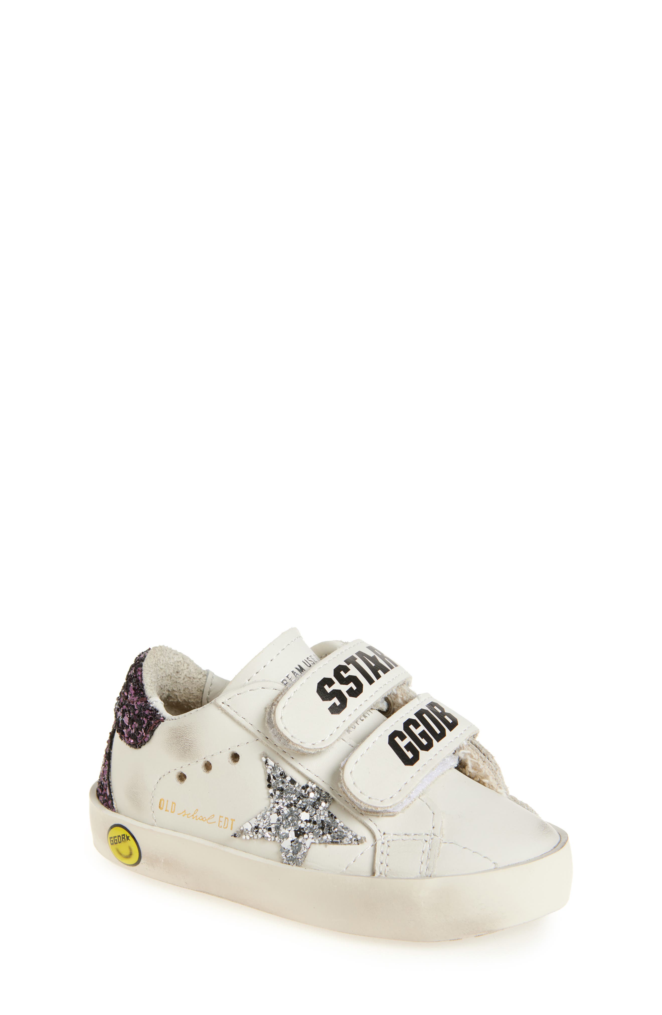 Golden Goose Kids' Old School Classic Sneaker, Main, color, White/ Silver/ Brown