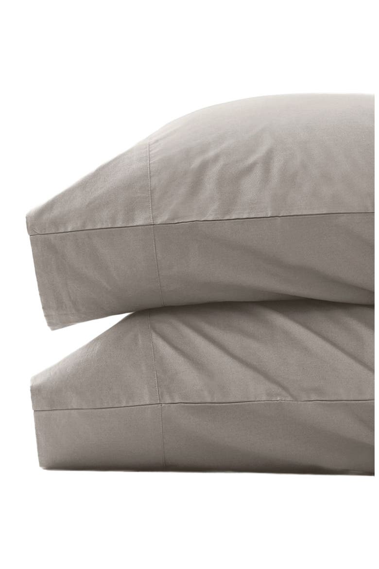 Organic Room Service Sateen Pillowcase 2-Pack, Main, color, Dove Grey