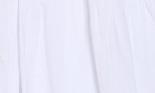 Area Stars Chloe Ruffle Shirtdress In White