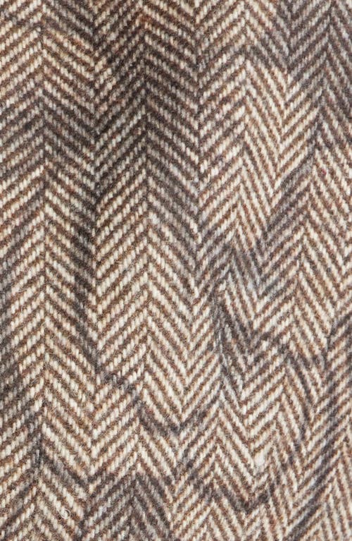 Wit & Wisdom Floral Herringbone Blazer In Brown