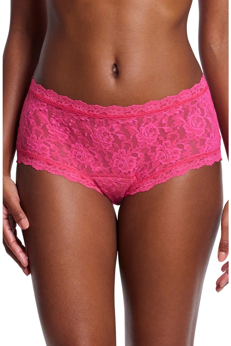 x Saalt Signature Lace® Leakproof Boyshorts, Main, color, UNBEETABLE