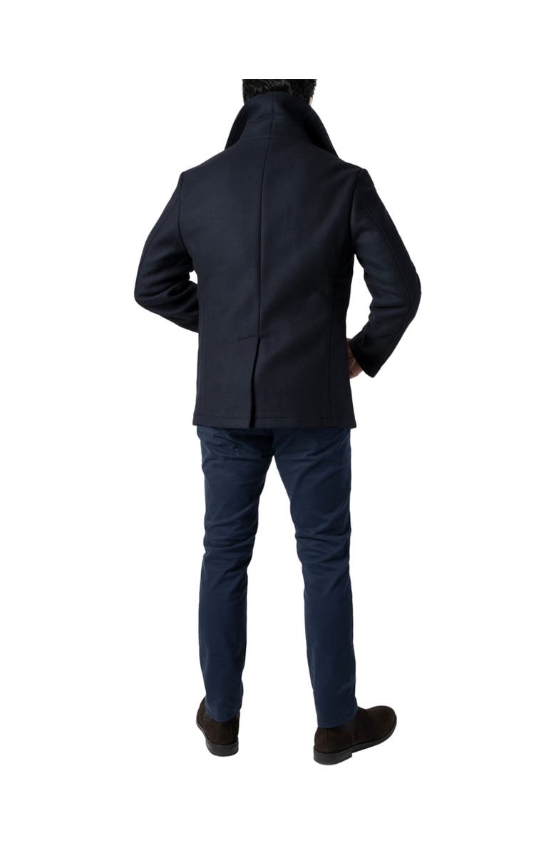 Robert Talbott Curtis Peacoat, Alternate, color, Navy