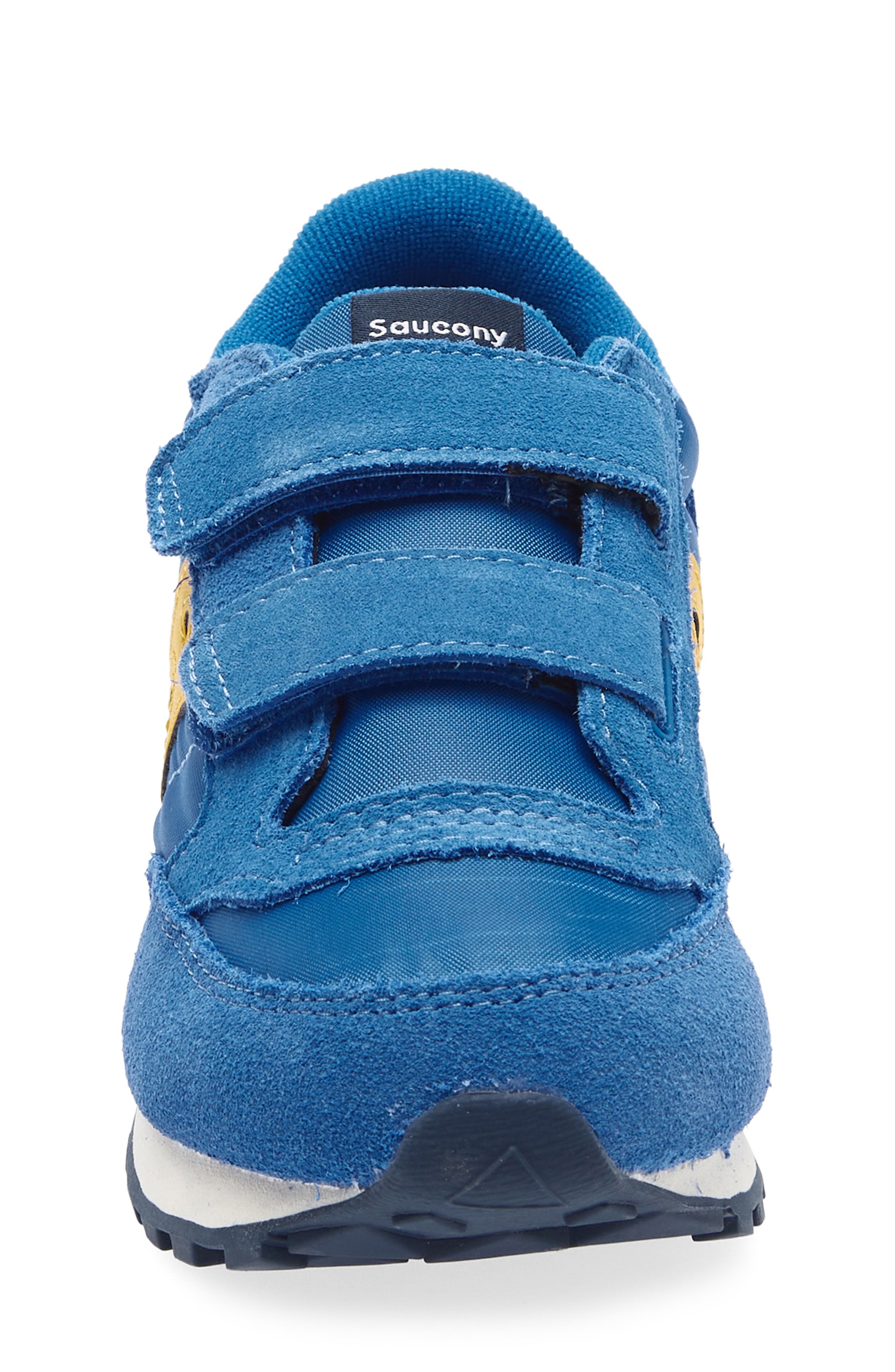 Saucony Jazz Double Hook & Loop Sneaker, Alternate, color, Blue/ Yellow