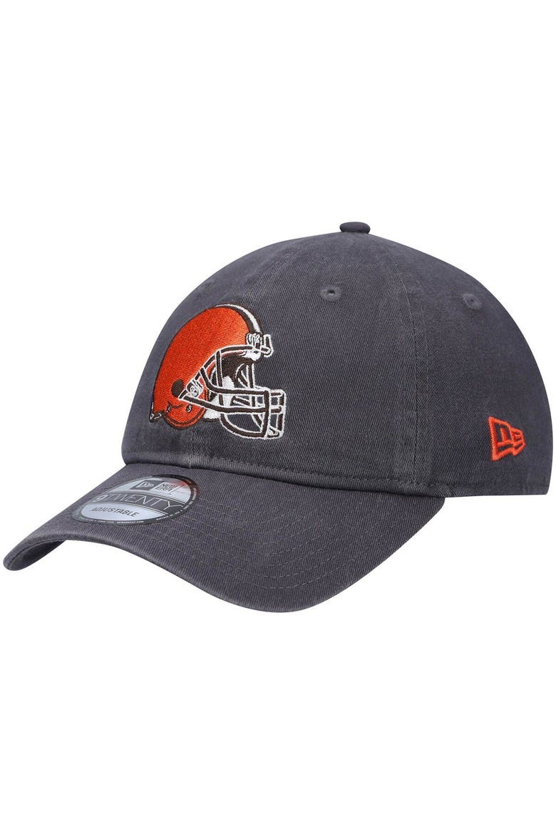 Men's New Era Graphite Cleveland Browns Icon Core Classic 2.0 9TWENTY Adjustable Hat, Main, color, Graphite