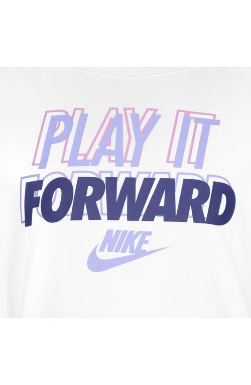 Nike Kids' Play It Forward Graphic T-shirt In White
