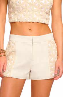 Ramy Brook Erica Floral Stitch Shorts