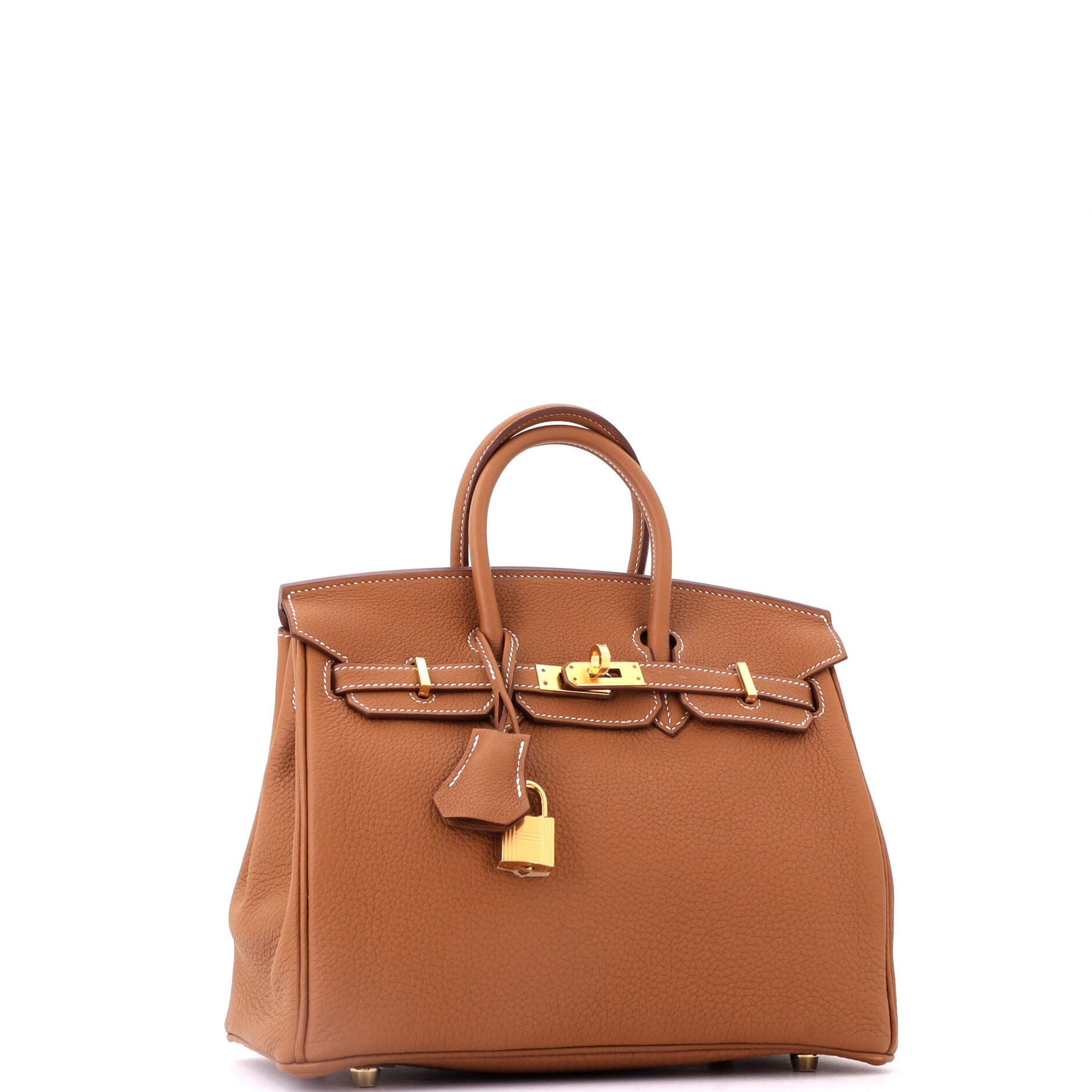 Birkin Handbag Brown Togo with Gold Hardware 25, Alternate, color, Gold