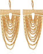True Religion Cascading chain statement earring