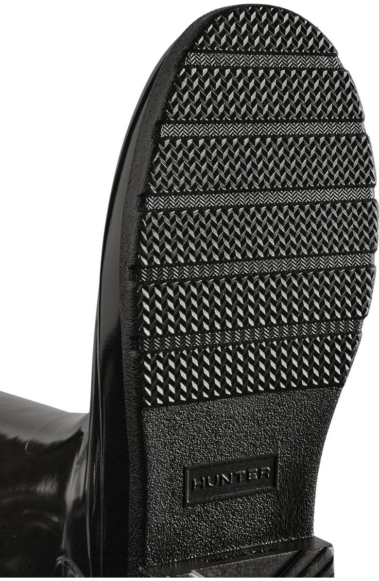 Hunter Refined Tall Gloss Waterproof Rain Boot, Alternate, color,