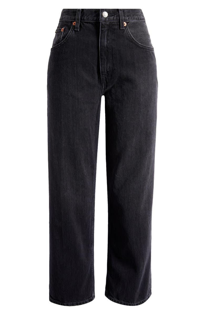 Re/Done The Ollie Mid Rise Straight Leg Jeans, Alternate, color, Fadedout