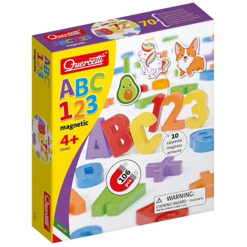 Play Montessori Abc & 123 Magnets 106 Piece Letters & Numbers
