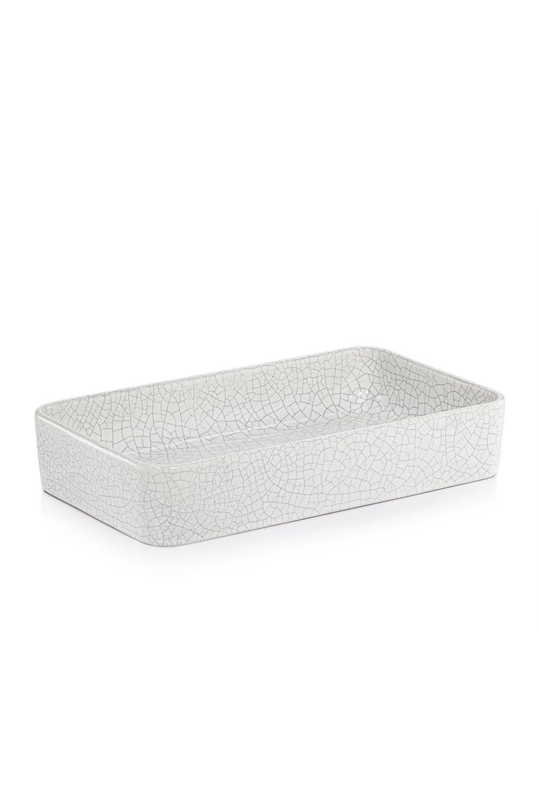 Frattura White Towel Tray, Main, color, WHITE