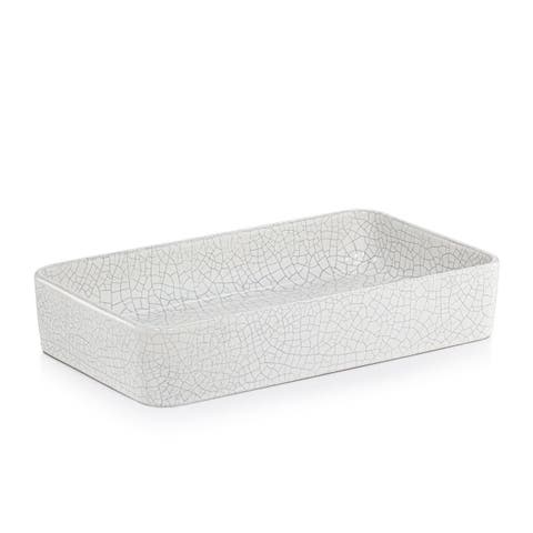 Frattura White Towel Tray
