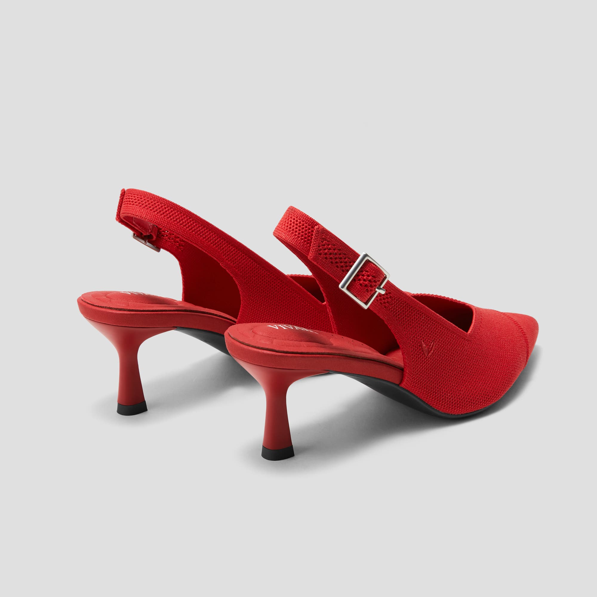 Addison Pointed-Toe Slingback Sandals, Alternate, color, Ruby  Red