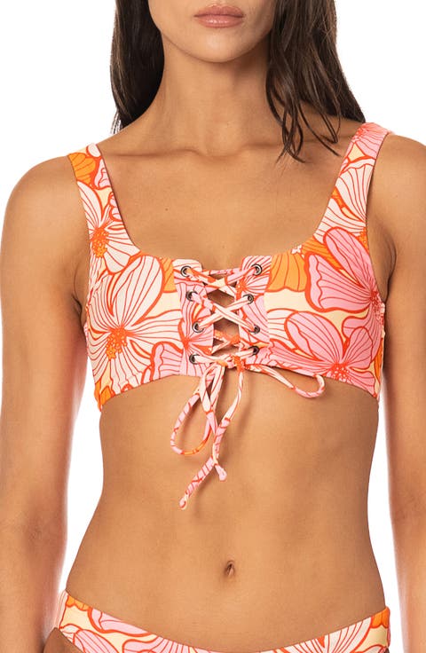 Retro Bloom Dazzle Bikini Top