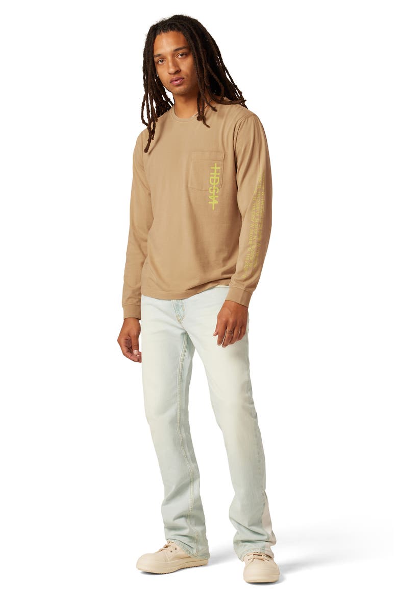 Long Sleeve Pocket Graphic T-Shirt, Alternate, color, DUSTY BEIGE PINK