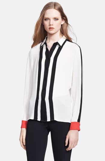ESCADA 'Nianda' Stripe Silk Blouse | Nordstrom