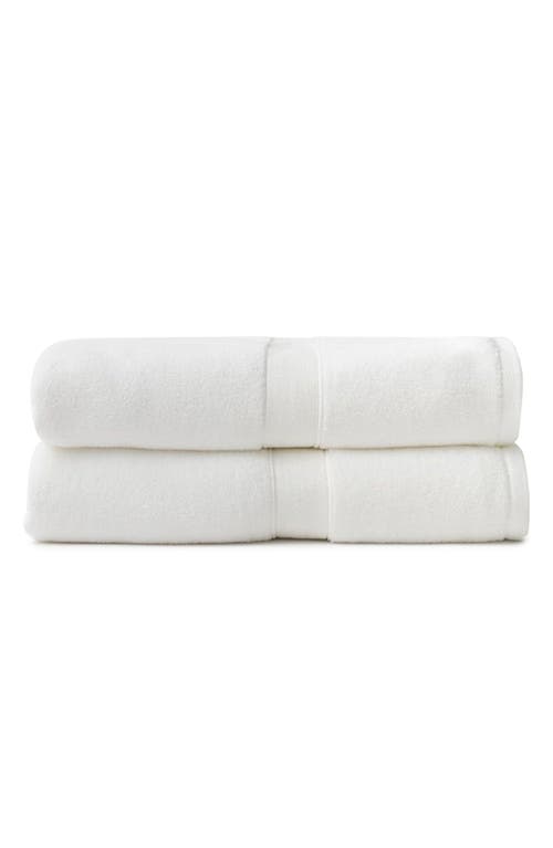 Cozy Earth Luxe Set Of 2 Bath Sheets In White