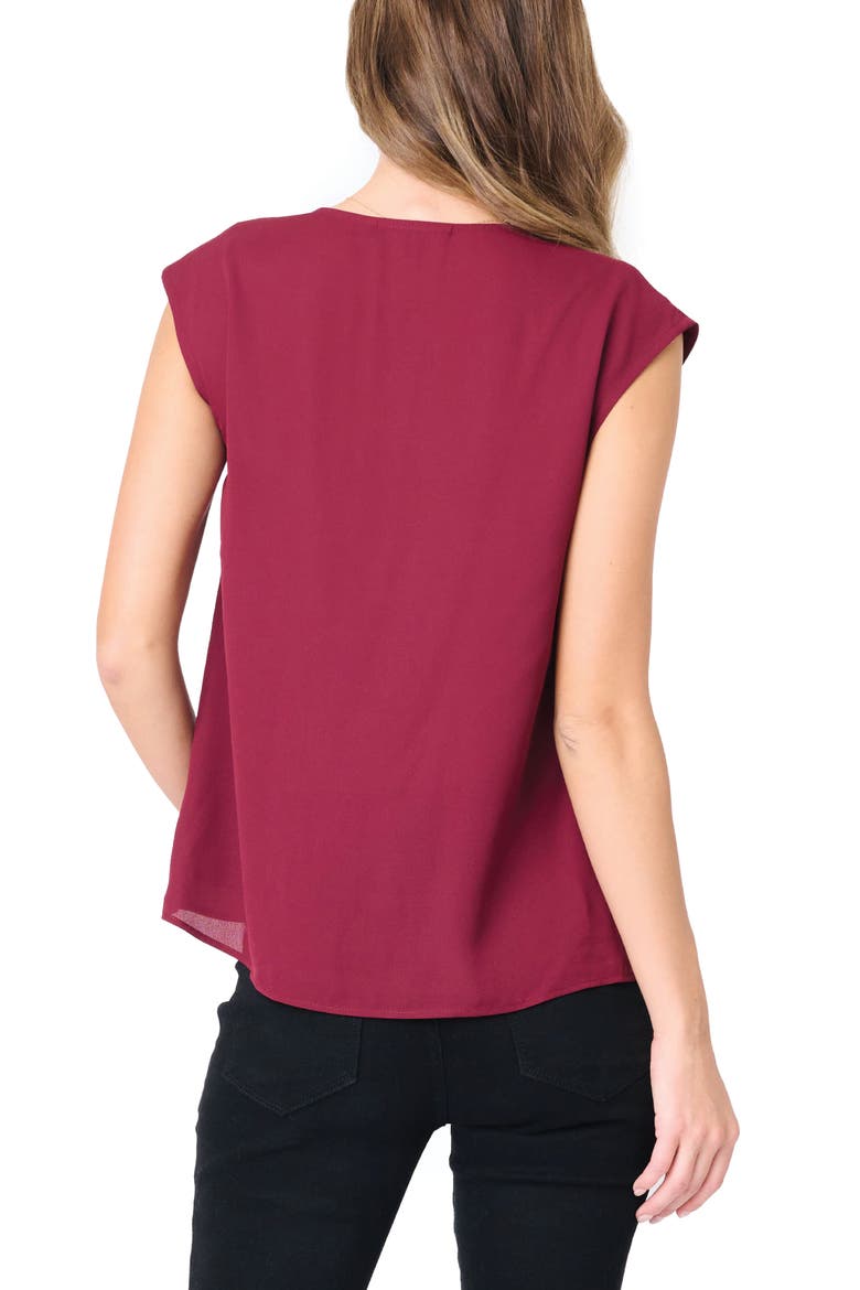 The Favorite V-Neck Sleeveless Top, Alternate, color, WINE