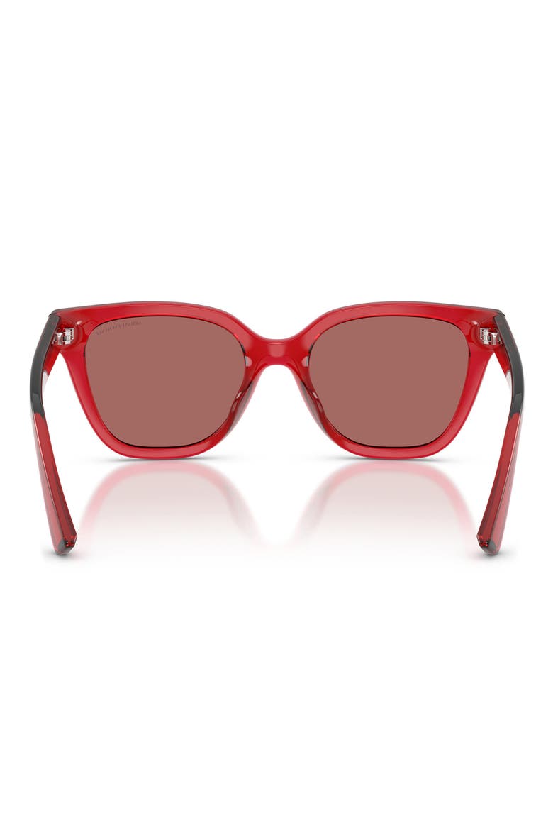 53mm Cat Eye Sunglasses, Alternate, color, SHINY CHERRY / VIOLET