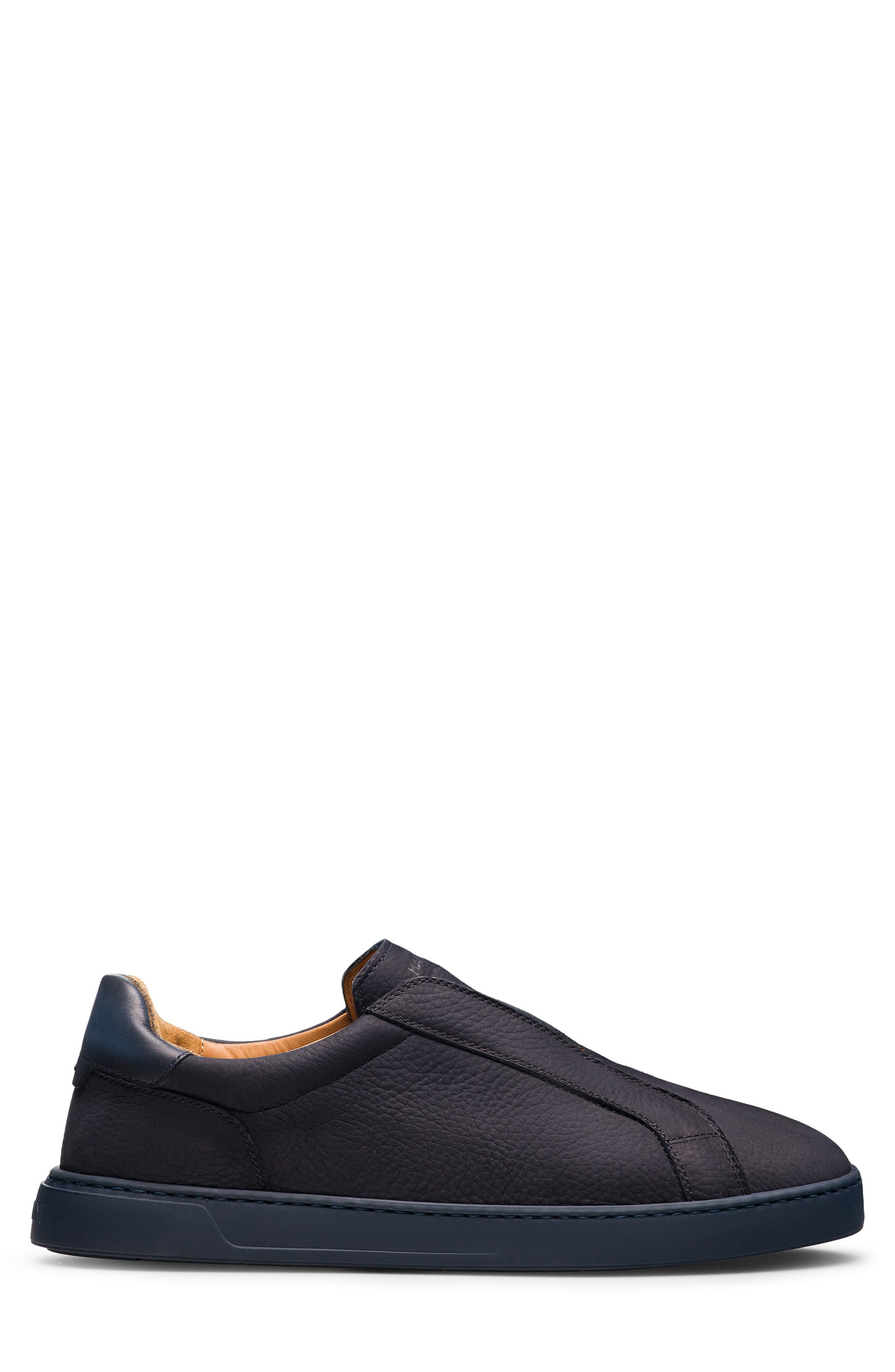 Canelo Leather Slip-On Sneaker, Alternate, color, TUMBLED NAVY