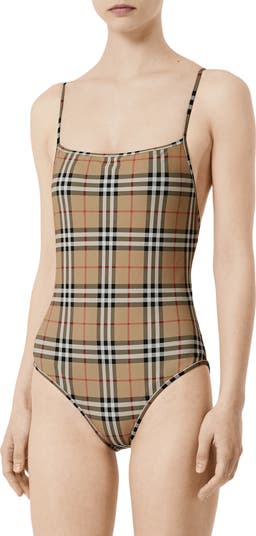 【送料&関税込】Burberry One-piece Swimsuit check Burberry Check One-Piece Swimsuit | Nordstrom