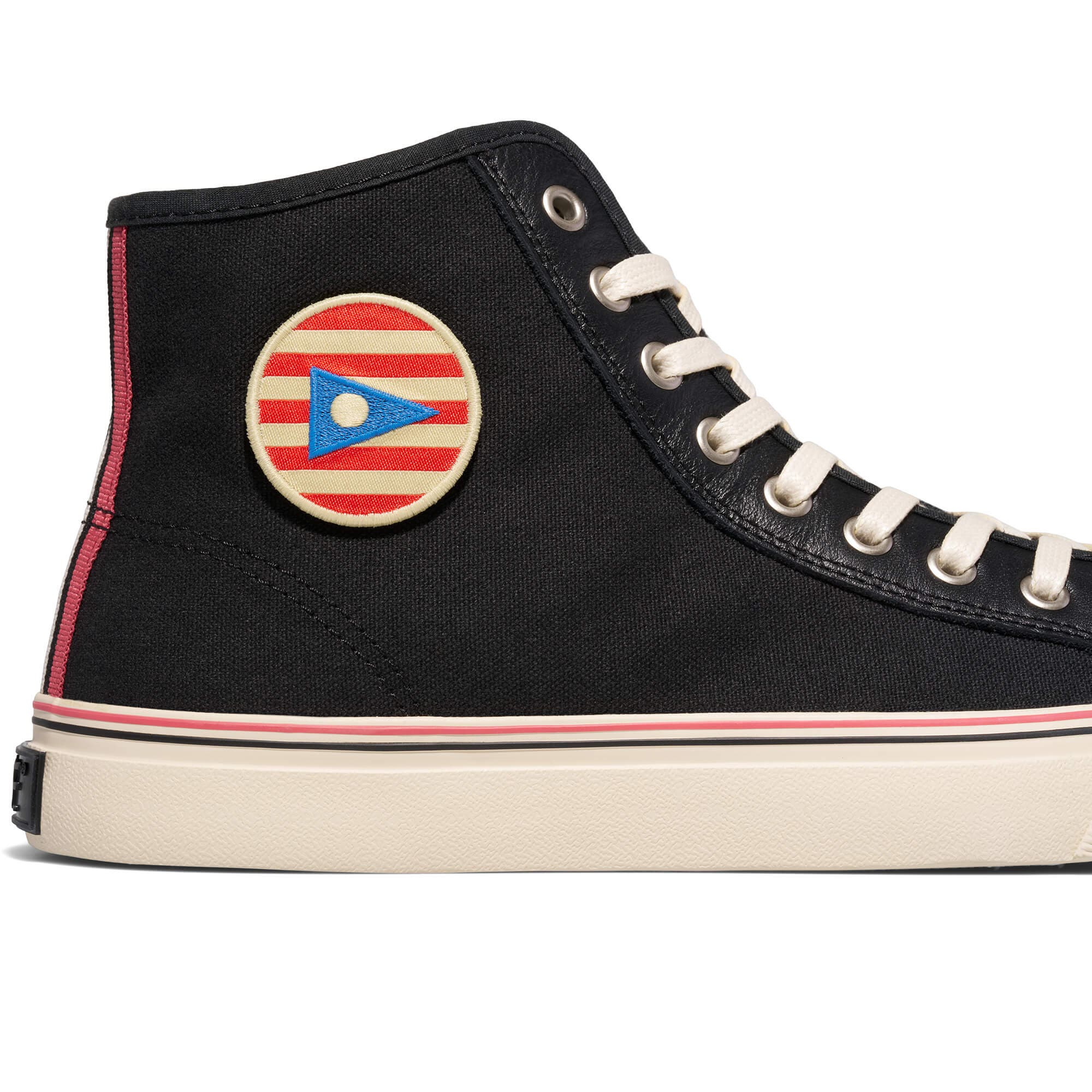 P.F. Flyers Center Slightly Choppy High-Top Sneaker, Alternate, color, Black-Slightly Choppy