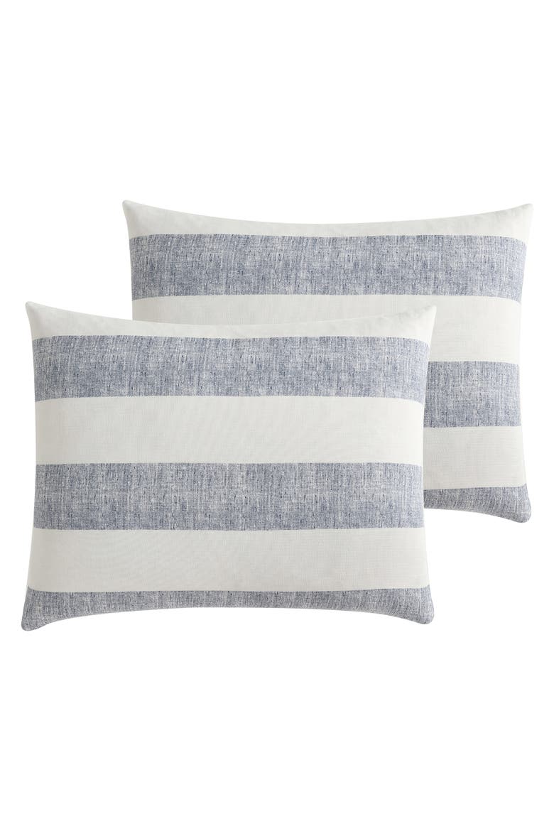 Lawson 3-Piece Comforter Set, Alternate, color, WHITE/ NAVY