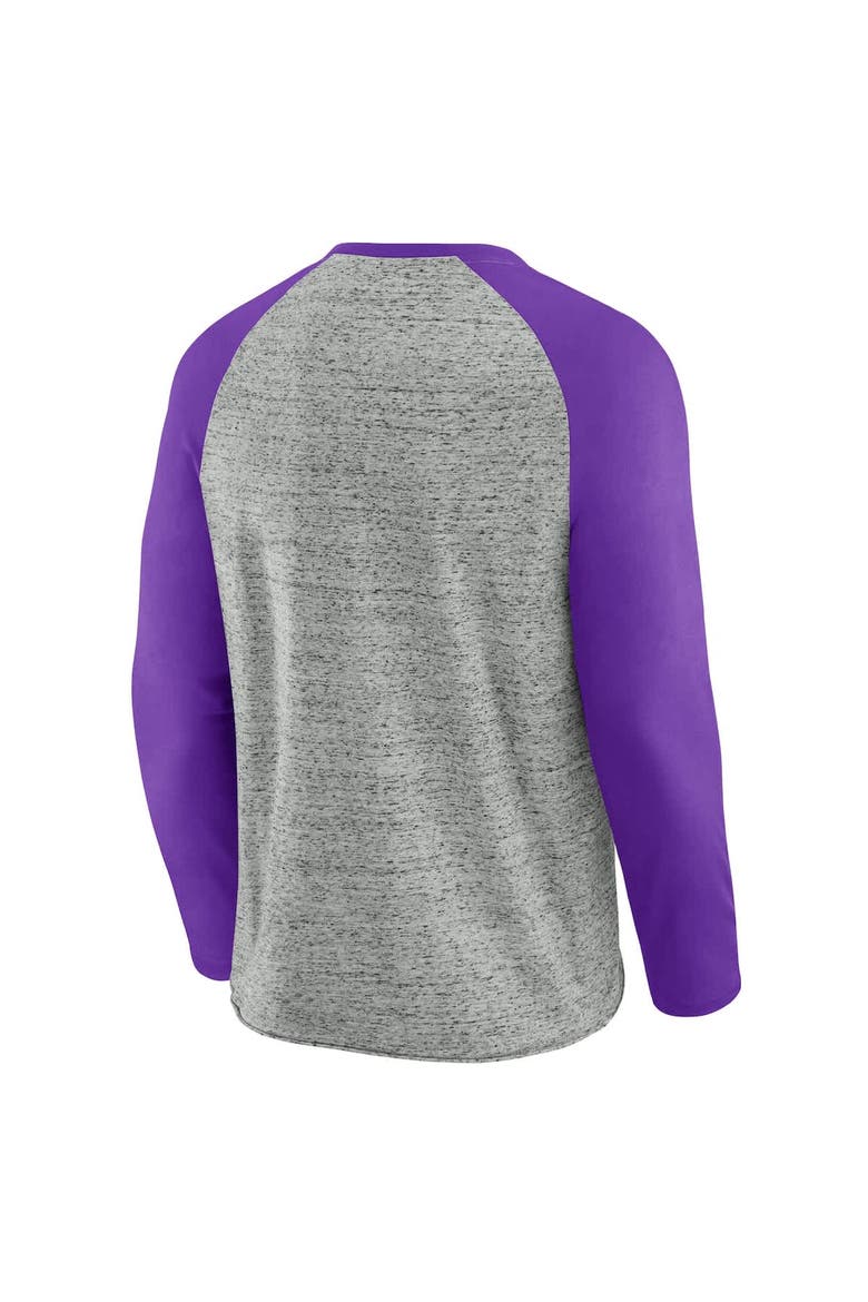 Men's Darius Rucker Collection by Fanatics  Heather Gray Arizona Diamondbacks Raw Edge Raglan Long Sleeve Baseball T-Shirt, Alternate, color, Heather Gray