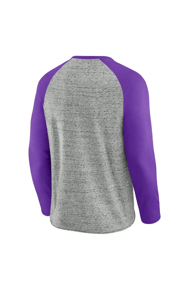 Darius Rucker Collection by Fanatics Men's Darius Rucker Collection by Fanatics Heather Gray Arizona Diamondbacks Raw Edge Raglan Long Sleeve Baseball T-Shirt, Alternate, color, Heather Gray