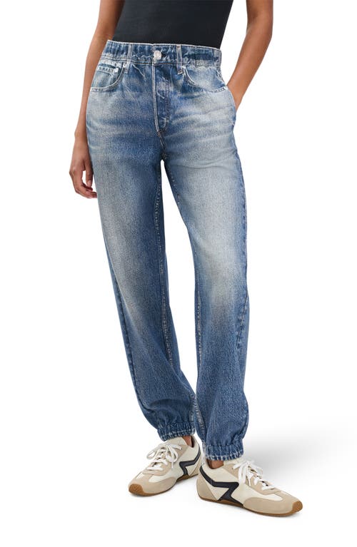 Rag & Bone Miramar Mid Rise Terry Jogger Jeans In Lakewood In Blue