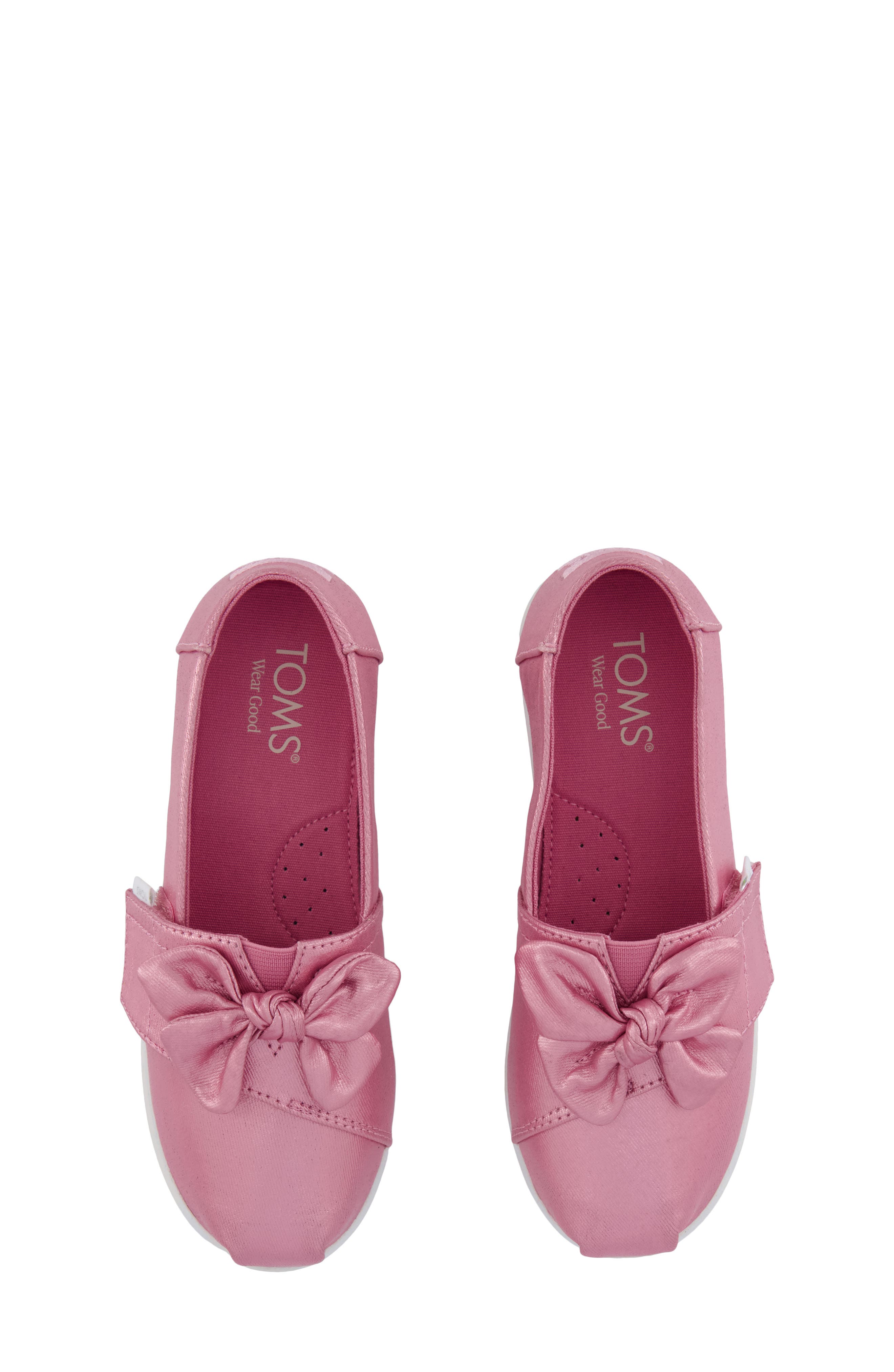 TOMS Kids
 Alpargata Slip-On Shoe, Alternate, color, Pink