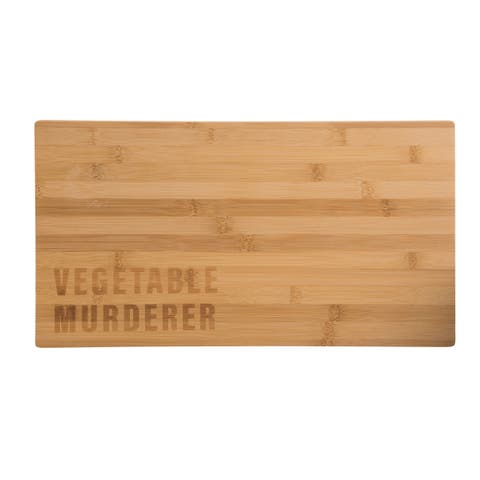 Vegetable Murderer Cutting Board Wood Brown