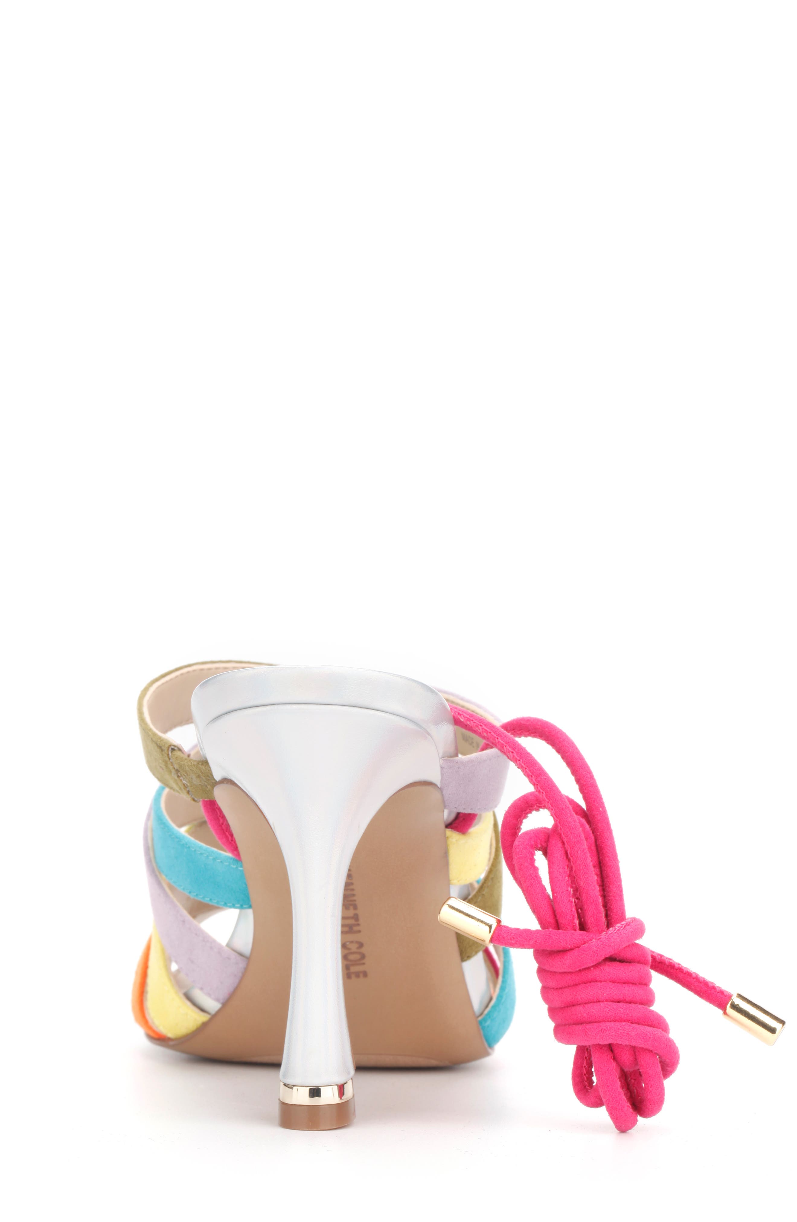 Beatrix 85 X Band Wrap Sandal, Alternate, color, BEET MULTI