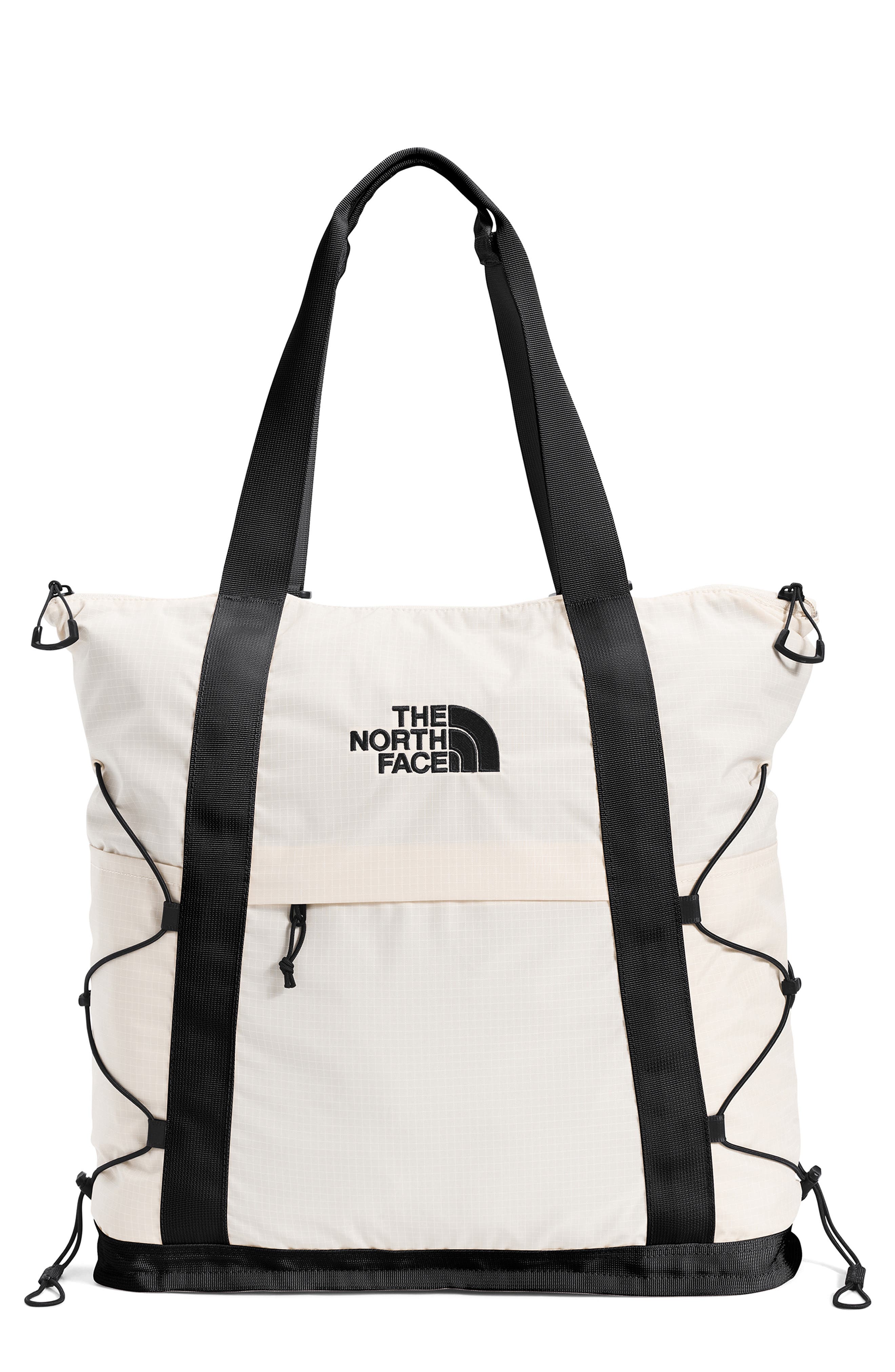 The North Face Borealis Convertible Tote, Main, color, Gardenia White/ Tnf Black-Npf