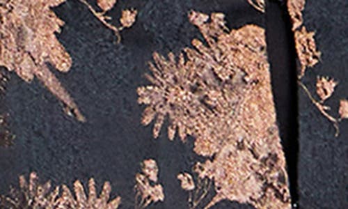 City Chic Ana Floral Jacket In Black