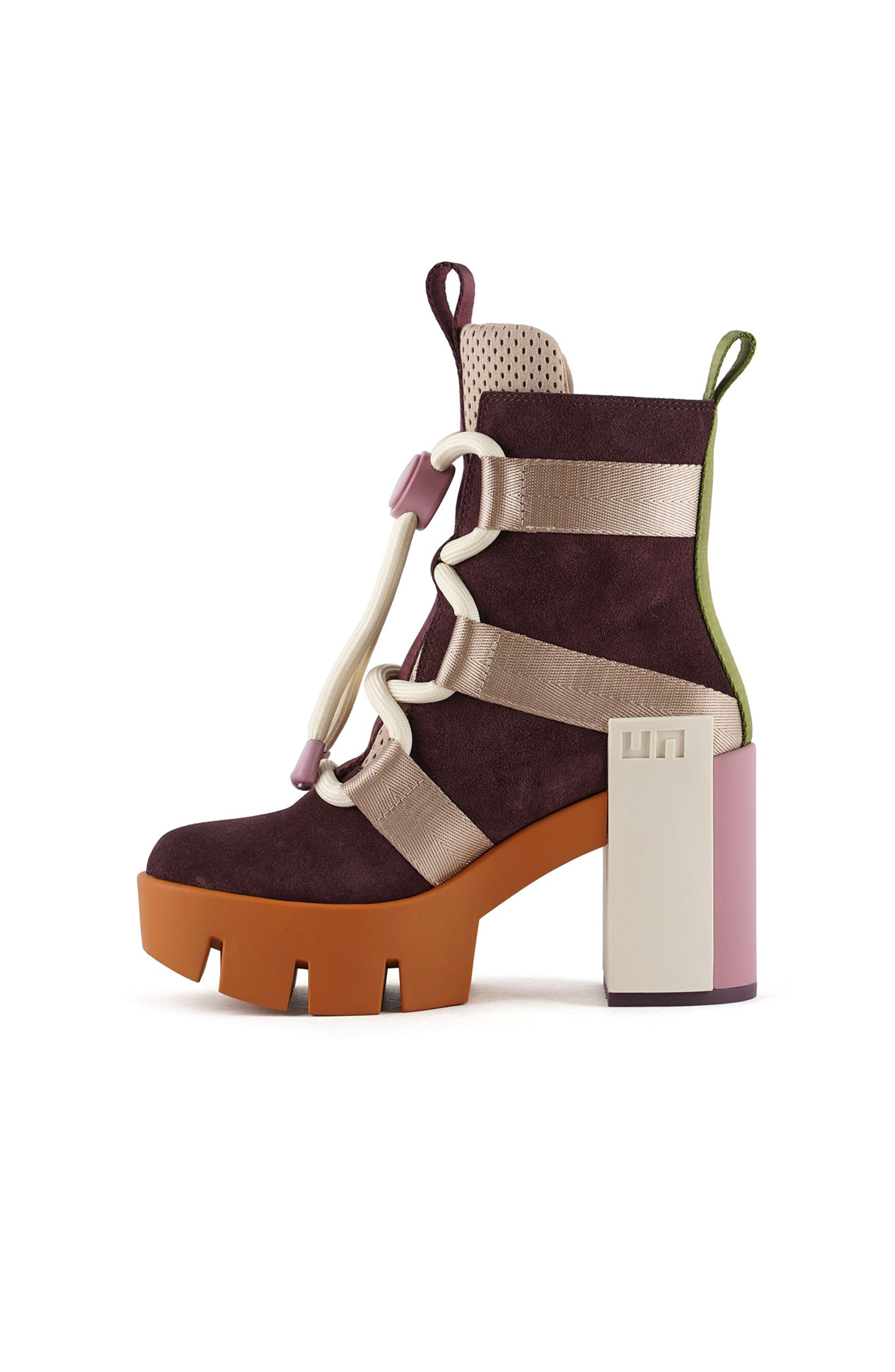 United Nude Grip Nomad Mid Platform Lug Bootie, Alternate, color, Caramel Mix