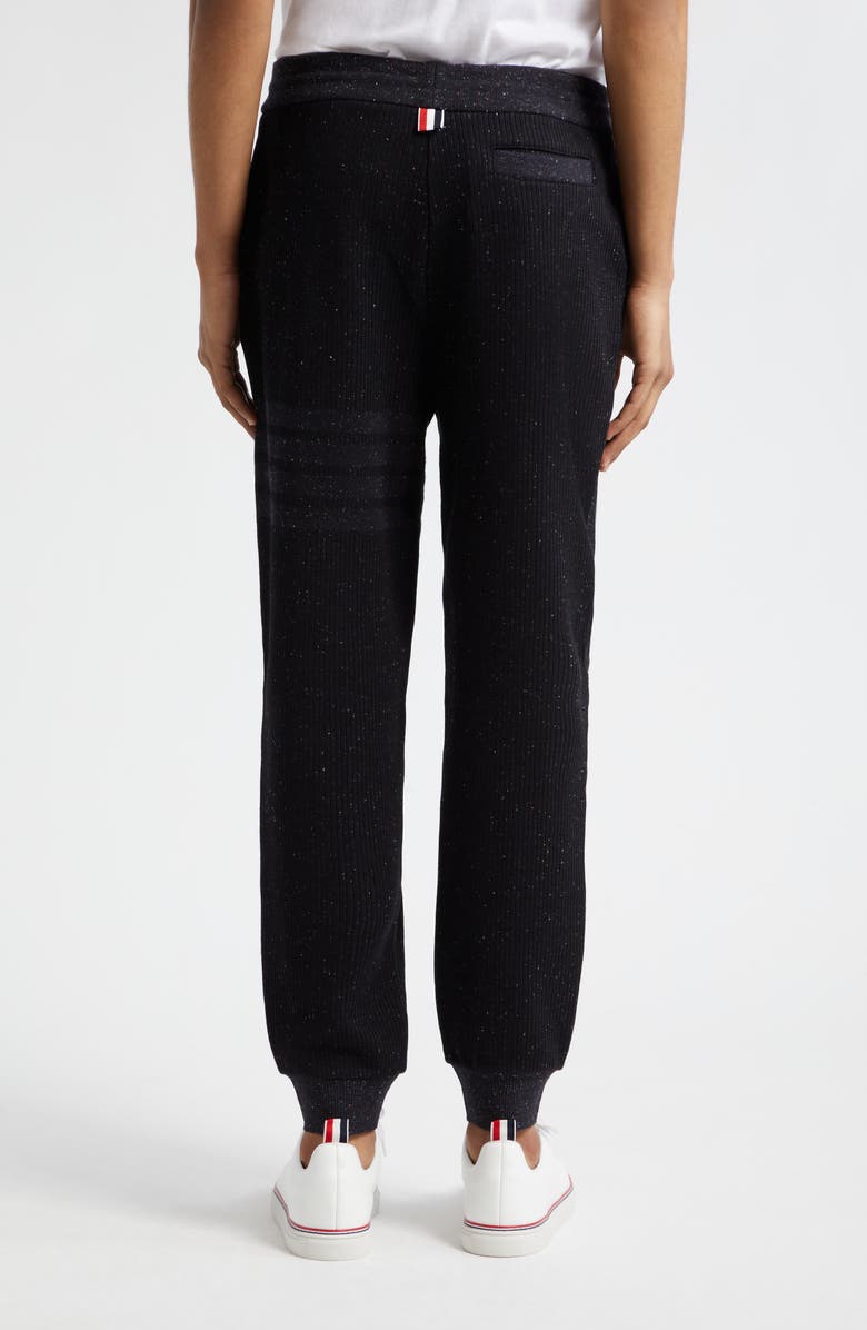Thom Browne 4-Bar Flecked Cotton & Silk Sweatpants, Alternate, color, 