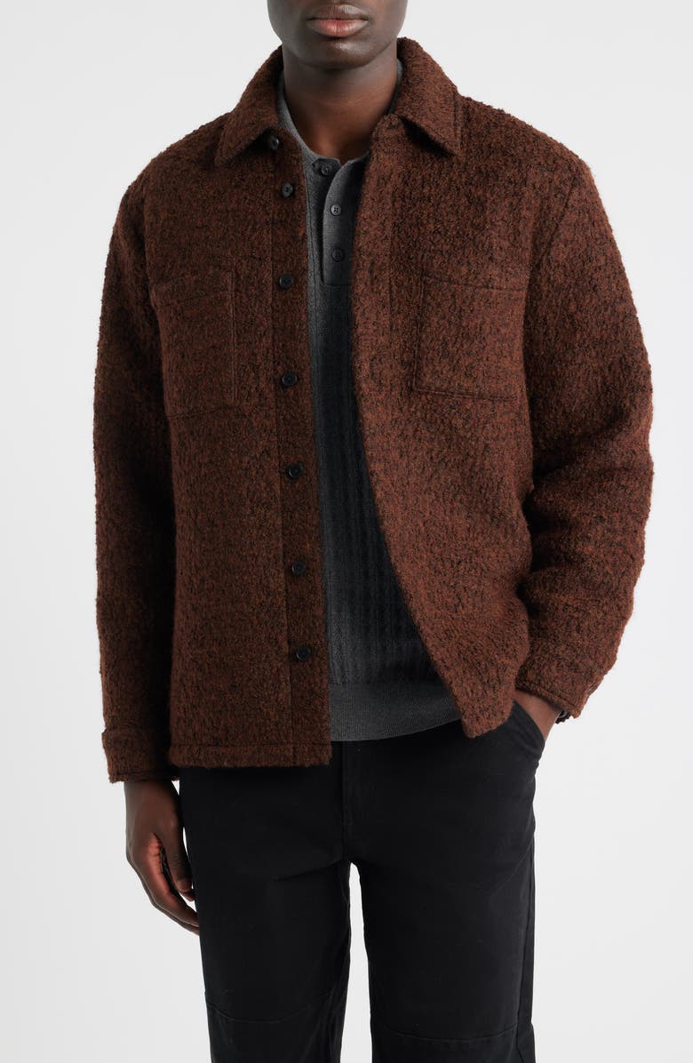 Wax London Mount Reversible Overshirt, Main, color, Brown