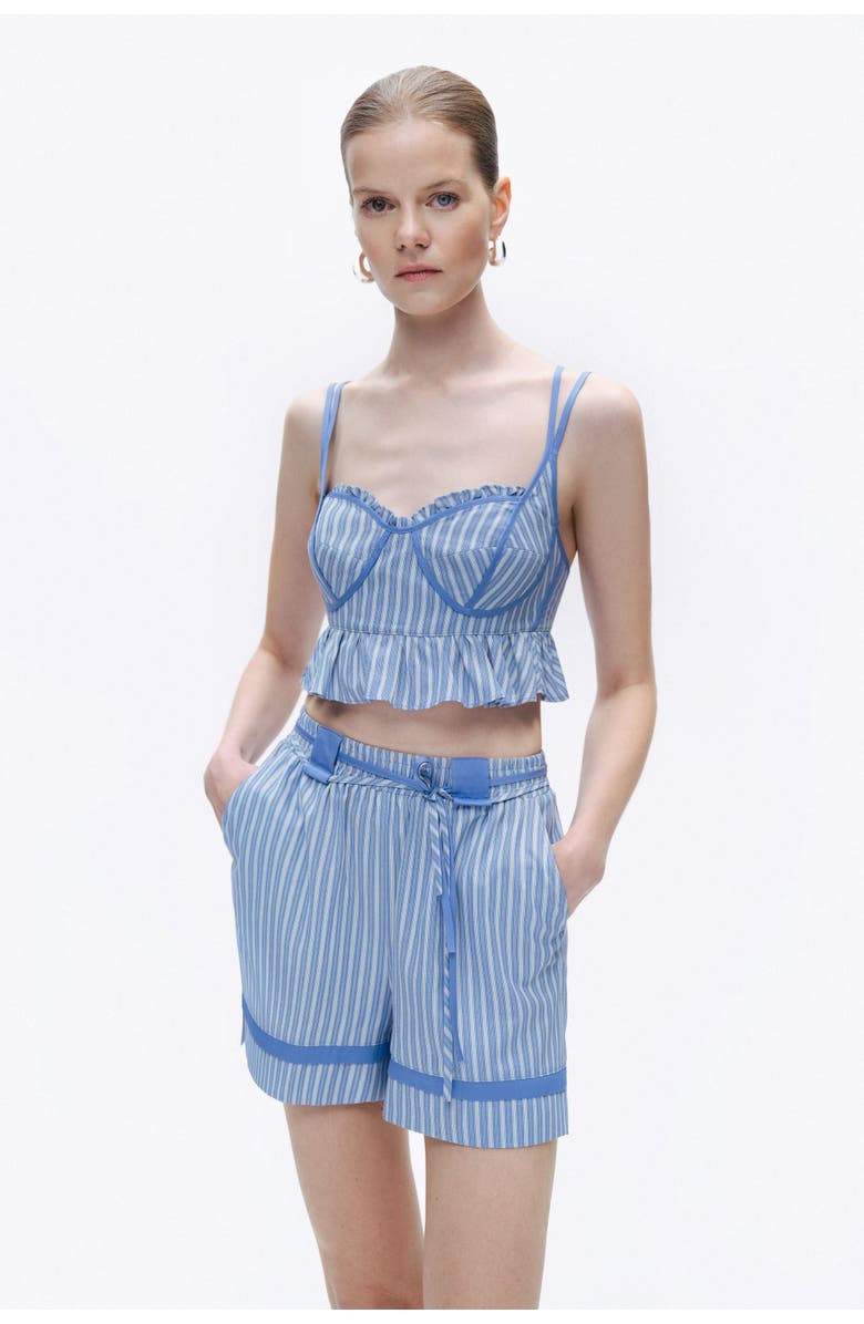 Nocturne Ruffle Crop Top, Alternate, color, 