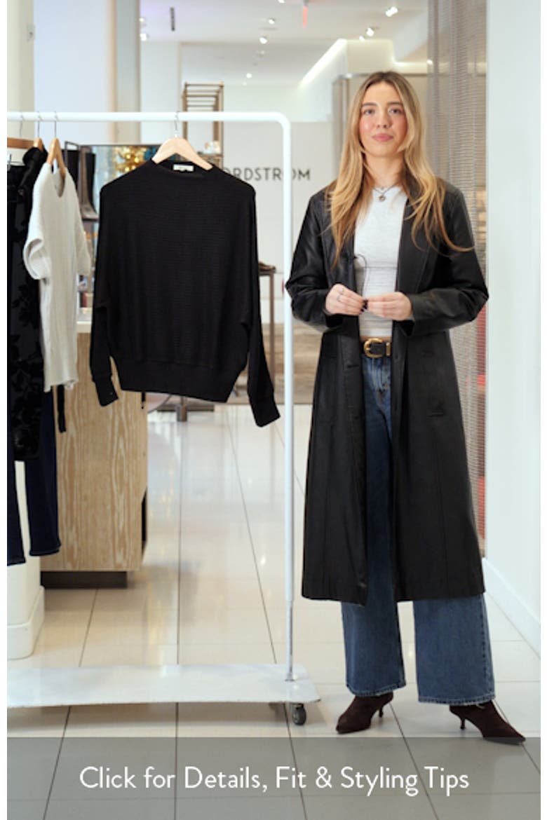 Mock Neck Dolman Sleeve Sweater video