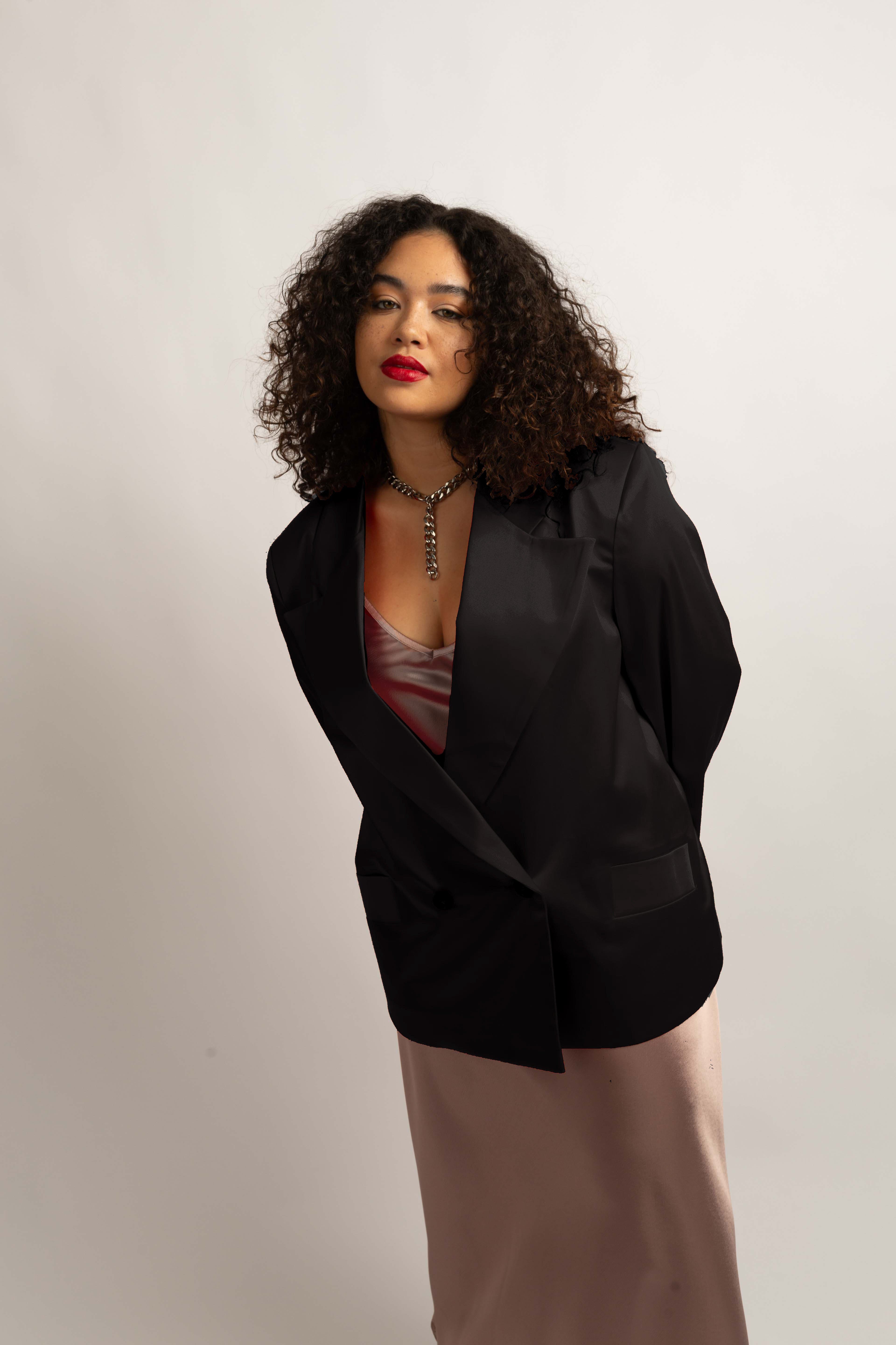 Lexi Satin Blazer - image 2