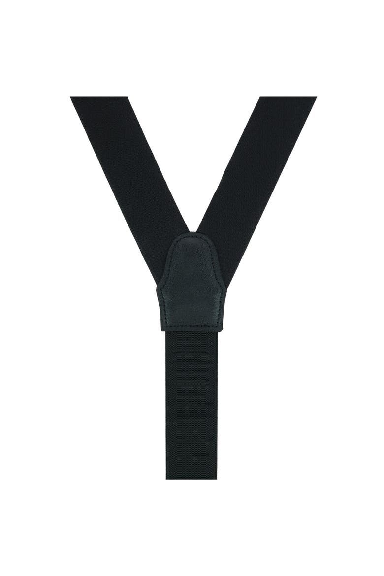 Big & Tall Monte Bello Interlocked Silk Formal Suspenders, Alternate, color, Black