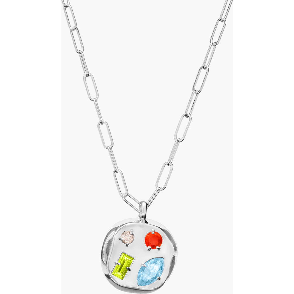 Birthdate Co. The March Birthdate Silver Pendant In March 27th - Silver