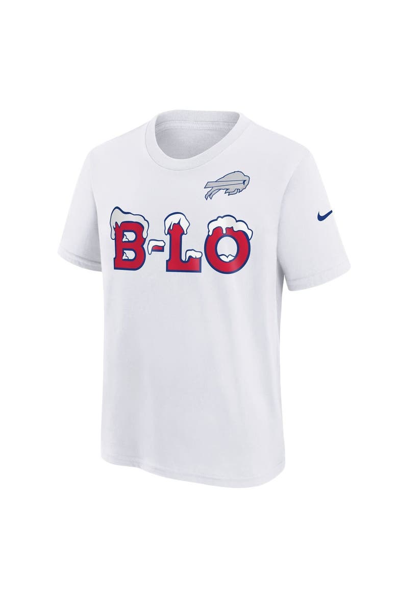 Youth Nike White Buffalo Bills 2025 Rivalries Collection T-Shirt, Alternate, color, White